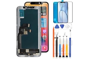 LADYSON Für iPhone XS LCD-Bildschirm Ersatz für iPhone XS Bildschirm Ersatz A1920 A2097 A2098 A2099 A2100 LCD Display 3D Touch Digitizer Assembly 5,8 Zoll (schwarz, incell)