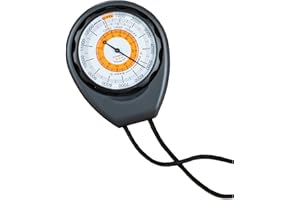 Sun Company Altimeter 203-M - Battery-Free Altimeter and Barometer | Weather-Trend Indicator with Rugged ABS Case and Lanyard | Reads Altitude from 0 To 5,000 Meters