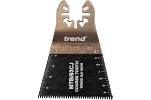 Trend Lames Multi-Outils, lot de 5, 68 mm dents grossières style japonais en acier CrV pour bois et plaques de plâtre, compatibilité universelle avec les principales marques, MTB/63CJ