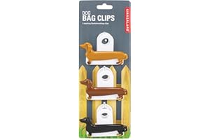 Kikkerland Dackel Bag Clips 3er Set