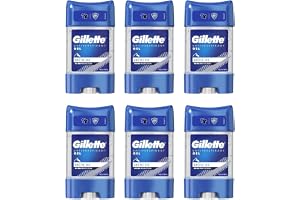 Gillette Anti-perspirant deodorant gel für Männer, 420 ml (70 ml x 6), 48 st unsichtbarer Schweiß- und Geruchsschutz, Artic I