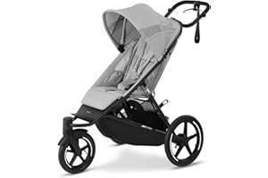 CYBEX Gold AVI SPIN, from birth to approx. 4 years, max. 111 cm and 22 kg, city, all-terrain and jogging pram, fog grey