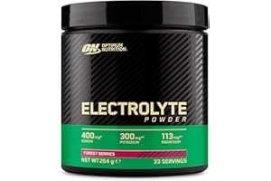 Optimum Nutrition Mischfertiges Elektrolyt-Nahrungsergänzungspulver mit Waldbeerengeschmack und Süßungsmittel, 33 Portionen, 264 g