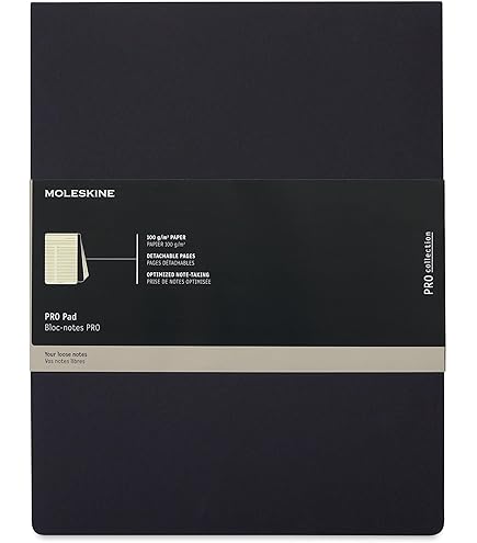 Taccuino Moleskine Pro Notebook | Copertina Rigida | Formato XL 13x21 Cm | Nero | Professionale Per Ufficio - Foto 4