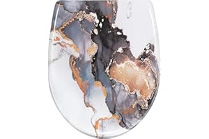 WOLTU Toilet Seat Soft Close, Quick Release Adjustable, O-Shape Toilet Seat, Duroplast Plastic