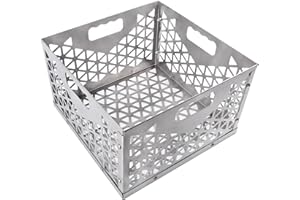 Foedo 12 Inch Charcoal Firebox Basket for Oklahoma Joe Offset Smoker, Grill Accessories for Long and Efficient Smoking, 12" x 12" x 7.5 "Fire Basket for Oklahoma Joes Highland (Stainless Steel)