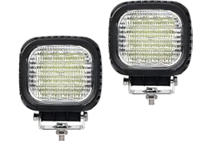 WELLIT Led Arbeitsscheinwerfer 2 Stück 48w Cre Scheinwerfer Zusatzscheinwerfer 12v 24v Flutlicht Offroad Worklight für Traktor Suv Lkw Motorrad