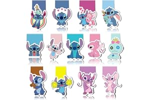 SHENGRUILI 13 Stück Magnetische Lesezeichen Kinder,Lesezeichen magnetisch,Magnet lesezeichen,Magnetic Markings,Magnet Kinder,Magnetische Seiten Markierungen