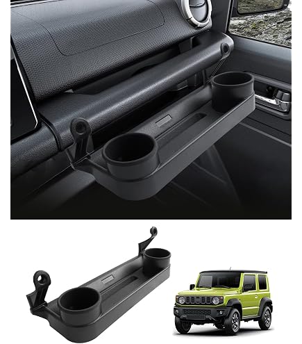 LFOTPP Organisateur Siège Passager Pour Suzuki Jimny 2018-2024 - Porte-Gobelets Et Rangement Avec Crochets