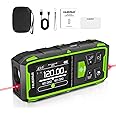 Huepar Laser Meet 396FT Laser Meetinstrument Digitale Laser Afstandsmeters met 2 Bubble Niveaus, Backlit LCD, Meet afstand, gebied en volume en Pythagoras Mode SW-211GT
