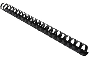 ‎EXACOMPTA Exacompta - Ref 75601E – Bindekämme – 20 mm dick, 21 Ringe, geeignet für A4-Dokumente, für ca. 150–210 Blatt, aus PVC-Material – Schwarz (100 Stück)