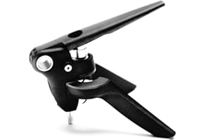 Screwpull LM300 Set de Regalo con sacacorchos Profesional y cortacápsulas Extracción del tapón en Botella de Vino, Poliamida, Negro