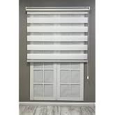 Zebra Stor Perde Geniş Plise G&uuml;neşlik Perde, Beyaz, 60 x 200