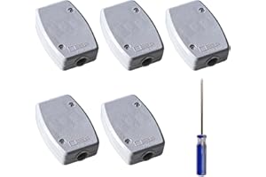 GTIWUNG 5 Piezas Caja de Conexion de Plastico 3 Terminal Cajas de Conexiones Eléctrico Conector de Línea de Cable para iluminación Interior, Alimentación, Cableado Automotriz 13A 250V Blanco