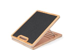 StrongTek Portable Wooden Slant Board - Adjustable Incline Board and Calf Stretcher, Professional Slant Board for Calf Stretching, Calf Stretch Portable Board for Home, Gym, and Outdoor Use