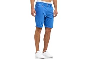 Indicode Herren Cuba Chino Shorts mit 5 Taschen | Bermuda Herren Chino Shorts f. Männer