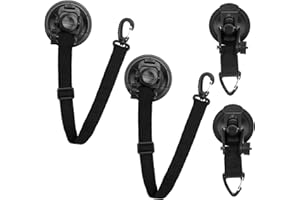 KOUHA Support de Porte Réglable pour Camping-Car avec Crochets à Ventouse Camping Porte Sécurité Ventouse Crochet pour Camping-Car