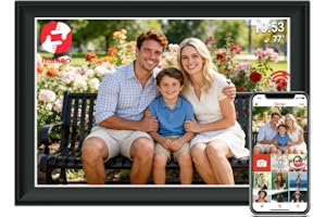 64 GB FRAMEO 11 Zoll Digitaler Bilderrahmen WiFi Smart 1920x1280 FHD Touchscreen IPS, Auto
