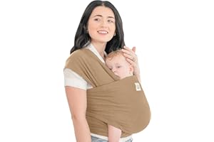 KeaBabies Baby Wrap Carrier - Tutto in 1 originale Breathable Baby Sling, Leggero, Mani Free Baby Carrier Sling, Baby Carrier Wrap, Baby Carriers per neonato, Neonato, Baby Wrap Carrier (Warm Hearth)