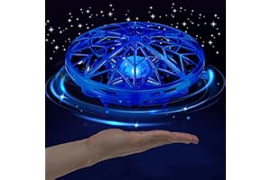 WIXBFYN UFO-Drohne Flughelikopter-Spielzeug für Kinder – 360° handsfreier Bewegungssensor mit coolen LED-Leuchten, handgesteuertes Flugspielzeug als Geschenk für Jungen und Mädchen ab 6–14 Jahren