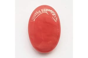 Manekieko Kirschquarz Sorgensteine, Ovaler Handflächentaschen Heilkristall Massage Spa Energiestein