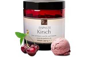 EIS PERFECTO Kirsch-Eispaste für fruchtiges aromatisches Eis » Auch zum Verfeinern von leckerem Eis, Desserts, Getränke, Pralinen Torten und vielem mehr » Inhalt 250 g