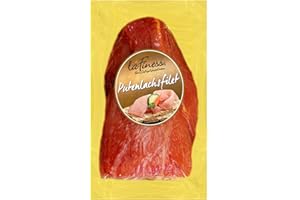 MEISTER'S Puten Schinken fettarm auf Buchenholz geräuchert | Geflügel Wurst Lendchen | Putenwurst Gourmet Lachsschinken Pute 200g