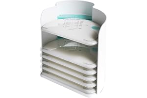 Nanobébé FDE5010162 Lot de 25 sachets de lait maternel avec organiseur Transparent