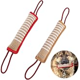 QINGYIWL 2 Pieces Dog Teether, Jute Bite Sausage, Dog Chew Toys, Sturdy Toy for Dog Training, Pulling Games with Dogs, 30 cm
