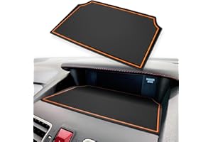 Auovo Dashboard Mats Compatible with Subaru Crosstrek Accessories 2012-2017 Forester 2014-2018 XV Impreza 2012-2016 Car Interior Silicone Dash Pad Liner Tray (Orange)