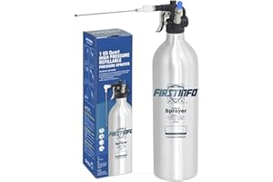 FIRSTINFO TOOLS FIT YOUR NEEDS FIRSTINFO A1638L | 1000ml | Flacone in alluminio | Spruzzatore pneumatico ricaricabile | Aerosol ricaricabile