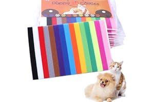 TRIFLETOPIA 15PCS Adjustable Puppy Kitten Collars - Newborn Pet ID Bands - Soft Double-Sided Whelping Collars - Identification Straps for Small Dogs and Cats - Multi-Colours