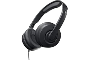 Skullcandy Cassette Junior Cuffie con Filo On-Ear, con Controllo del Volume e Microfono, Compatibili con Dispositivi Bluetooth e Computer - Nero