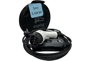 evplug/Chargeur EV Portable Voiture Electrique (Type 2 | 5m, 3,6kW | 16A)
