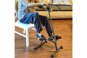 OSKOPWRC Pédalier d'entraînement pour personnes âgées, vélo de résistance réglable pour l'entraînement des bras et des jambes, appareil de physiothérapie portable avec pieds antidérapants, appareil de fitness