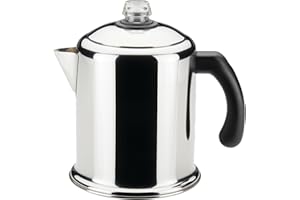 Farberware 50124 Classic Yosemite Stainless Steel Coffee Percolator - 8 Cup, Silver