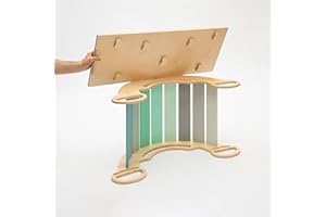 BusyKids Swing and double-sided board set Balance board Multifunctional wooden Swing (Mint)