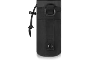 Aeaocvo Sac à dos porte-bouteille 18 x 8 cm - Porte-bouteille Molle - Durable - En nylon - Pour le camping, la randonnée, la pêche