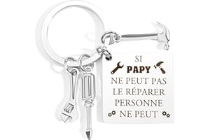 WRNZL Cadeau Papy Cadeau Fete des Grand Pere Papy Noel Anniversaire Retraite Paques Halloween Merci Idee Cadeaux Grand Parent Original Utile Insolite Porte Clef