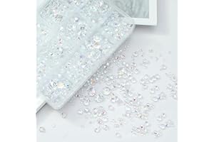 FINEASY 5130 Pcs Clear Table Scatter Crystals, Wedding Table Decorative Acrylic Crystals, Acrylic Gem Crystals Scatter Acrylic Diamonds Rhinestones 3mm, 6mm, 10mm for Vase Filler Wedding Decorations