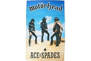 HEART ROCK Motörhead Ace of Spades Unisexe Drapeau Multicolore, 100% Polyester,