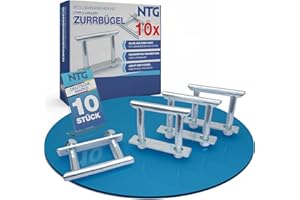 NTG Arceau d'arrimage | 2500 daN | Œillets d'arrimage de sécurité de charge | Étrier en U | Convient pour remorques de voiture, camionnettes, sprinter, camions | Avec contre-plaque et écrous M12 (10