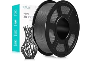 SUNLU PETG Filament 1.75mm, Neatly Wound Filament, Filament PETG Résistant pour Imprimante 3D, Précision Dimensionnelle +/- 0.02mm, 1kg (2.2lbs), Gris