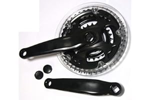 CicloSportMarket Guarnitura Tripla 24-34 - 42 Denti Ideale per Bicicletta Mountain Bike - City Bike - Ibrida ECC