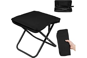 OFFCUP Mini campingpall bärbar hopfällbar pall campingpall lätt sits vikbar pall mini hopfällbar pall för resor vandring träd