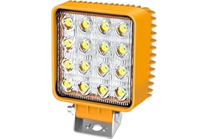 ‎ANTOM AnTom 240W LED Arbeitsscheinwerfer 12V-60V 4“Rückfahrscheinwerfer 16LED Astigmatisch Wasserdicht IP68 led scheinwerfer für Bagger, Traktoren，ATV, Lkw...
