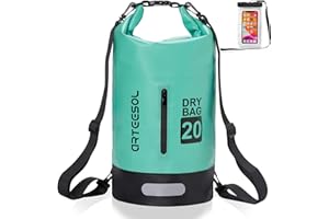 BLACKACE ARTEESOL Waterproof Dry Bag, 5L/10L/20L/30L Waterproof Backpack Dry Sack Rucksack, Swim Bag with Adjustable Shoulder Straps, for Beach Swimming Kayaking Hiking Boating Canoeing Surfing Fishing