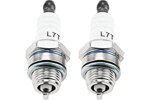 bowarepro 2Pcs L7T Spark Plug Replacement, 2-Stroke Engine Spark Plugs Accessories Replacement for Grass Strimmer Chainsaw Hedge Trimmer Brush Cutter Lawnmower Engines
