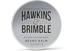 Hawkins & Brimble Beard Balm 50g - Smooth Soft & Manageable Beard Growth Support | with Acclaimed Signature Scent