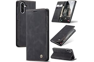 WJXEXRS Handyhülle für Samsung Galaxy A36 5G/4G Hülle, Premium Klapphülle Leder Schutzhülle Klappbar mit Kartenfach Ständer Magnet Handytasche Standfunktion Flip Case Lederhülle Galaxy A36 5G-Schwarz